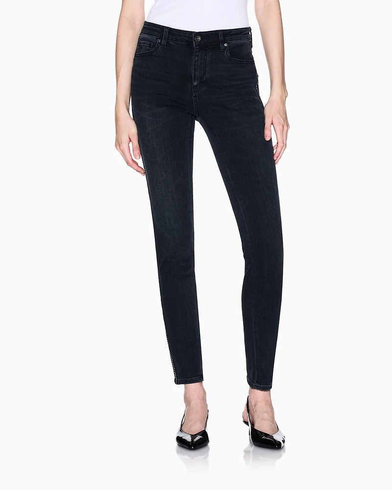 Armani Exchange - Ultra stretch super skinny jeans, Woman, Blue, Size: