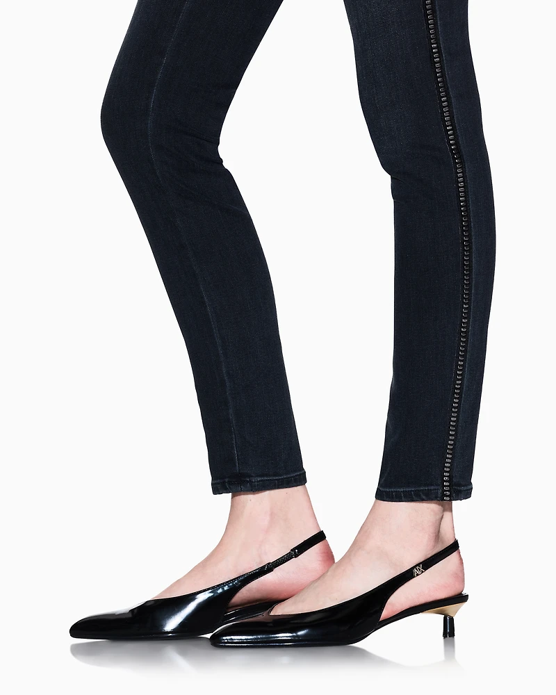 Armani Exchange - Ultra stretch super skinny jeans, Woman, Blue, Size: