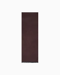 Emporio Armani - Pure silk scarf, Man, Brown, Size: TU