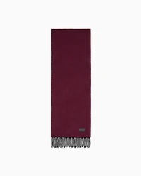 Emporio Armani - Pure cashmere scarf, Man, Burgundy, Size: TU