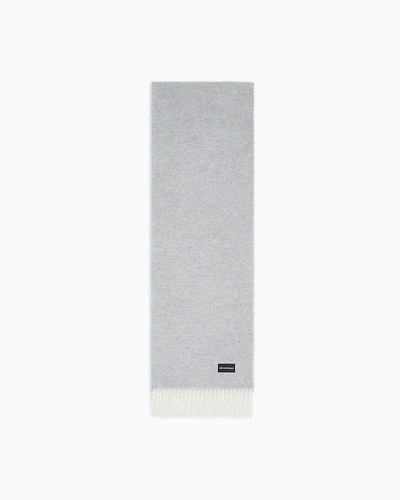Emporio Armani - Pure cashmere scarf, Man, Green, Size: TU