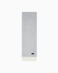 Emporio Armani - Pure cashmere scarf, Man, Green, Size: TU