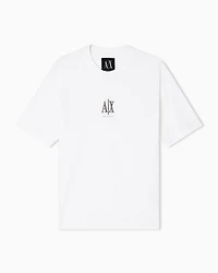 Armani Exchange - Regular T-shirt with logo, Man, White, Size: