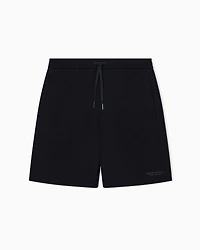 Armani Exchange - Shorts with tone-on-tone logo, Man, Black, Size: