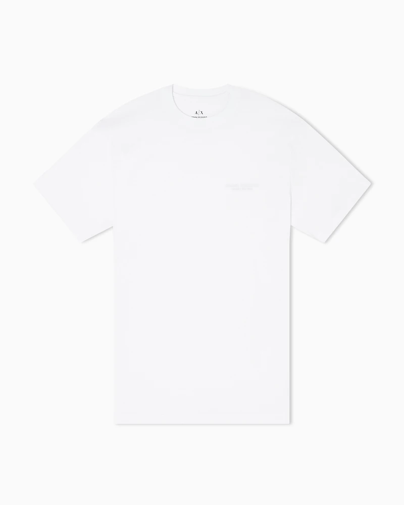 Armani Exchange - Regular fit T-shirt with logo, Man, White, Size: