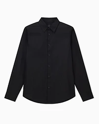 Regular fit cotton jacquard shirt