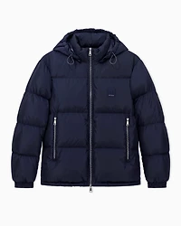 Armani Exchange - Padded jacket with hood, Man, Navy_blue, Size: