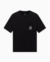 Armani Exchange - Relaxed fit T-shirt cotton jersey, Man, Black, Size: