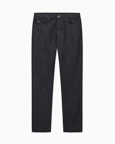 Armani Exchange - J14 skinny fit jeans stone washed cotton denim, Man, Black, Size: