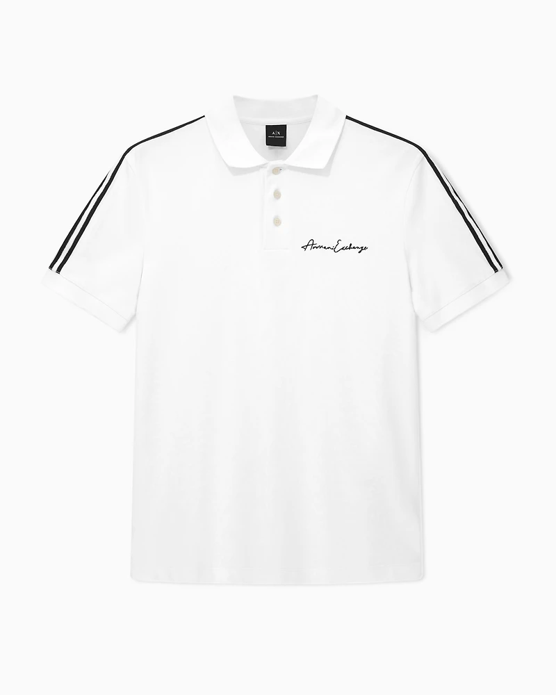 Regular fit polo shirt with Signature Logo