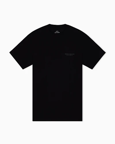 Armani Exchange - Regular fit T-shirt with logo, Man, Black, Size: