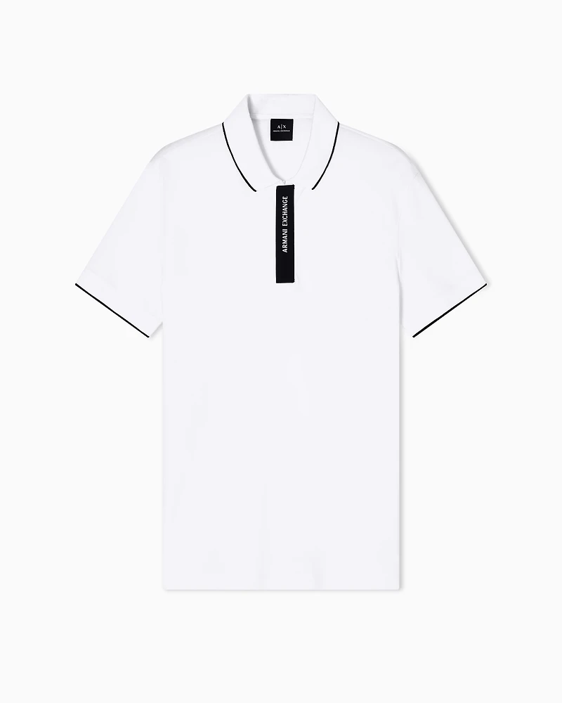Regular fit polo with logo