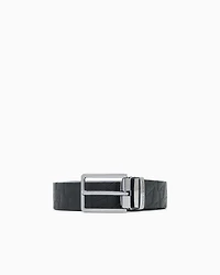 Armani Exchange - Belt with allover logo, Man, Black, Size: