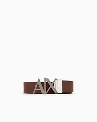 Armani Exchange - Double-sided leather belt, Man, Brown, Size:
