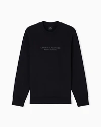 Armani Exchange - Crewneck sweatshirt with tone logo, Man, Black, Size: