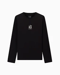 Long-sleeved T-shirt with embroidered logo