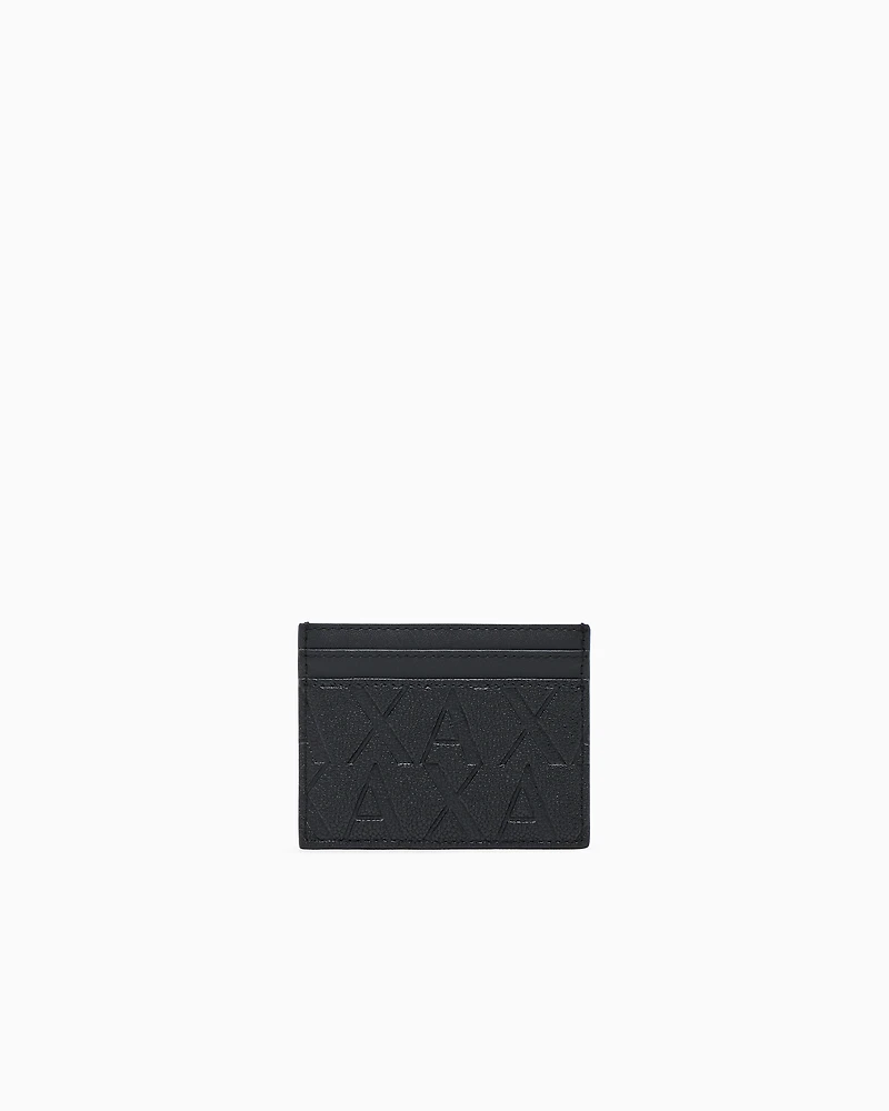Armani Exchange - ASV Card Holder with Money Clip, Man, Black, Size: TU