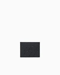 Armani Exchange - ASV Card Holder with Money Clip, Man, Black, Size: TU