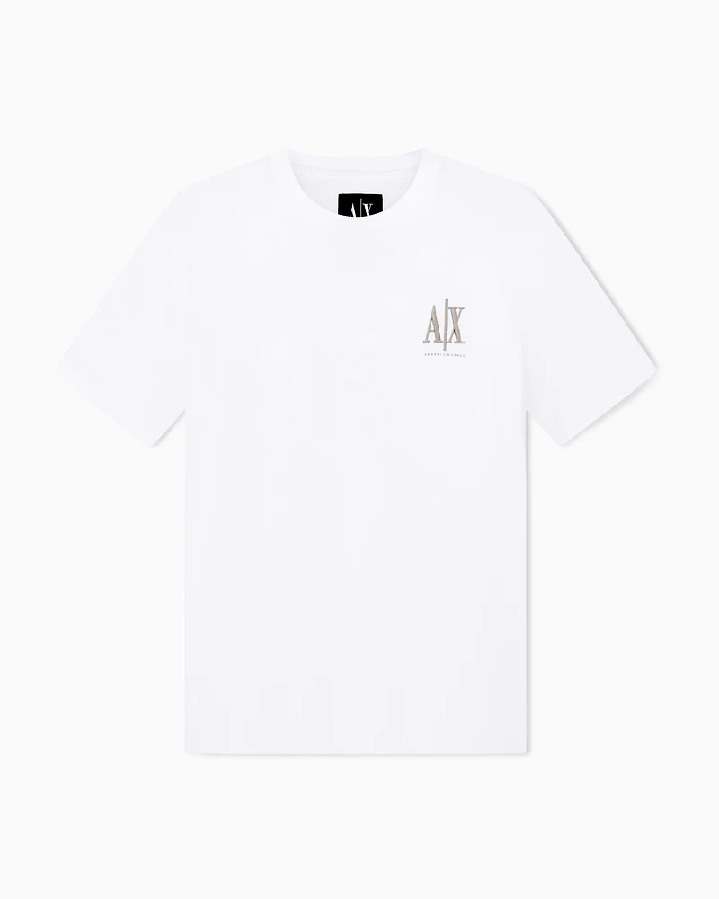 Armani Exchange - Regular fit Icon T-shirt, Man, White, Size: