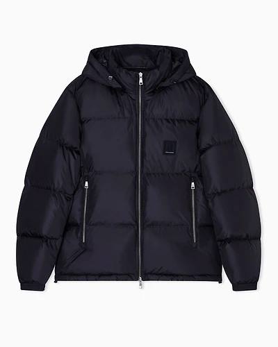 Padded down jacket with hood