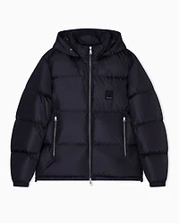 Padded down jacket with hood