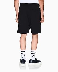 Armani Exchange - Shorts with tone-on-tone logo, Man, Black, Size:
