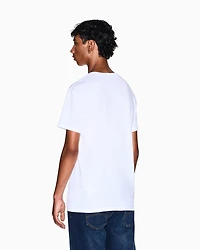 Armani Exchange - Slim fit T-shirt Pima cotton jersey, Man, White, Size: