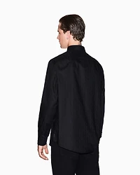 Regular fit cotton jacquard shirt