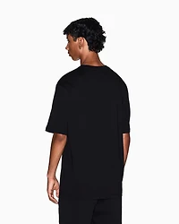 Armani Exchange - Relaxed fit T-shirt cotton jersey, Man, Black, Size: