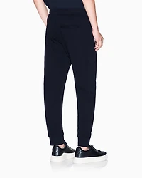 Armani Exchange - Tone Logo Jogger Pants, Man, Navy Blue, Size: