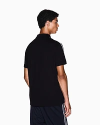 Armani Exchange - Regular fit polo shirt with Signature Logo, Man, Black, Size: