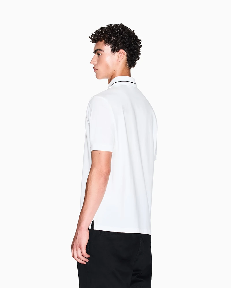 Regular fit polo shirt stretch jersey
