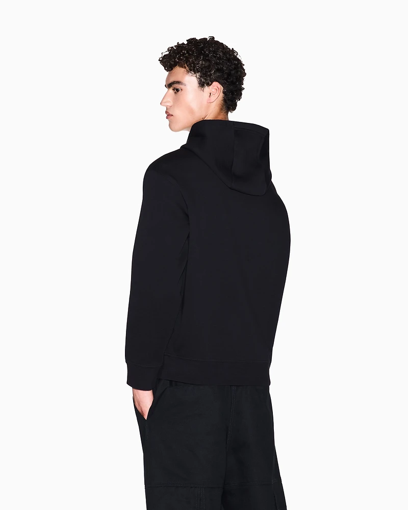 Armani Exchange - Cotton hoodie, Man, Black, Size: