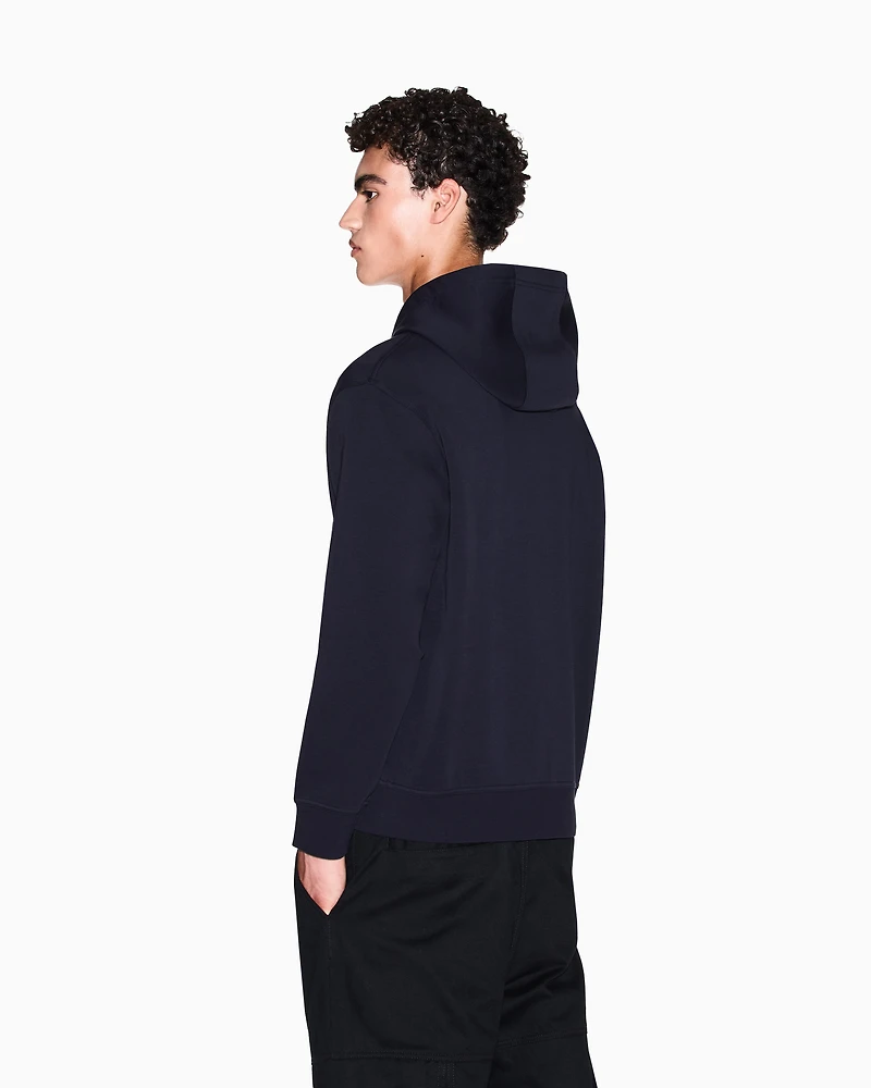 Armani Exchange - Logo hoodie, Man, Navy_blue, Size: