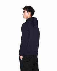 Armani Exchange - Logo hoodie, Man, Navy_blue, Size: