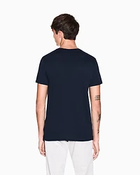 Armani Exchange - Slim fit Pima cotton T-shirt, Man, Navy Blue, Size: