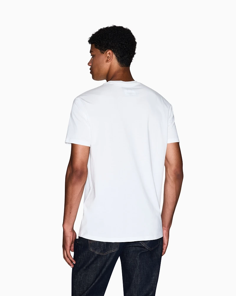 Armani Exchange - Regular fit Icon T-shirt, Man, White, Size: