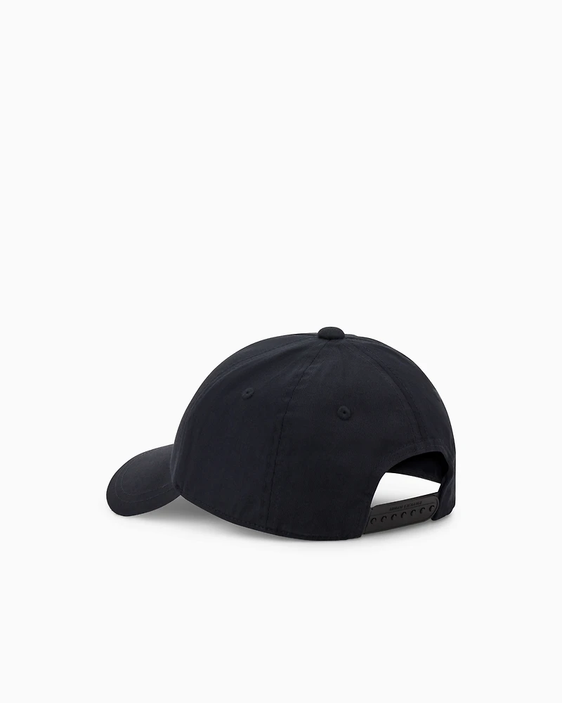 Armani Exchange - NY Logo Visor Hat, Man, Navy Blue, Size: TU