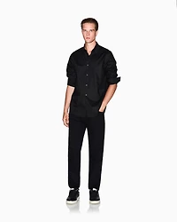 Regular fit cotton jacquard shirt