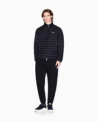 Armani Exchange - Quilted full zip down jacket, Man, Black, Size: