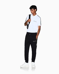 Armani Exchange - Logo Signature Joggers, Man, Black, Size: