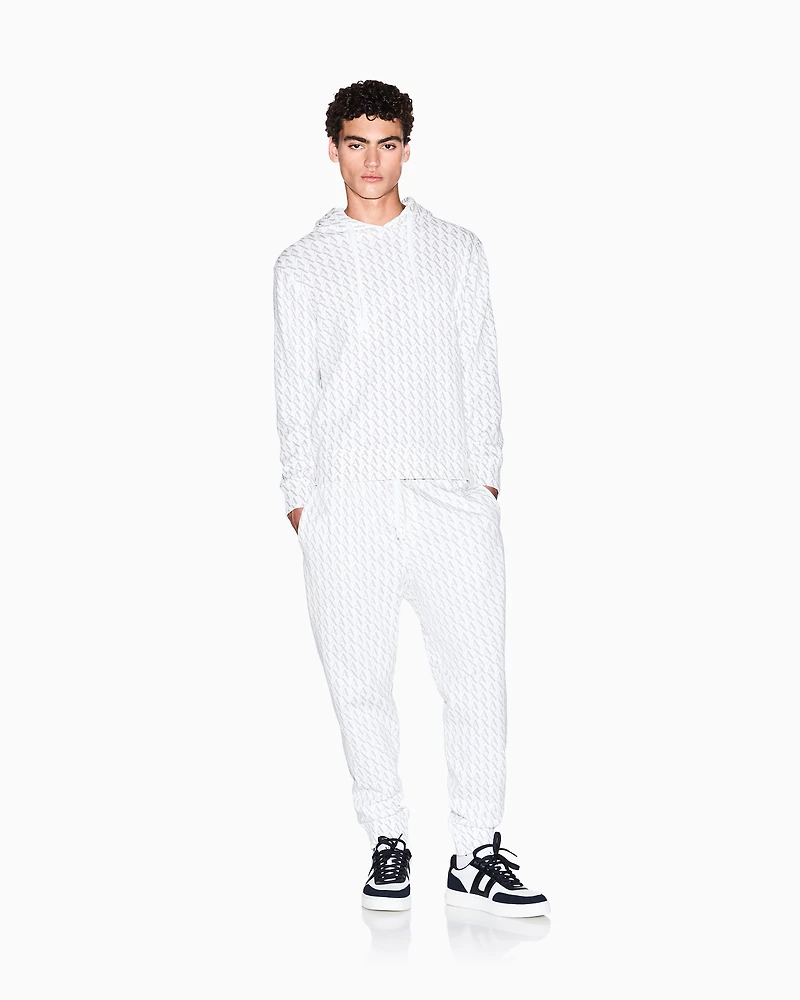 Armani Exchange - Sweatpants, Man, White, Size: