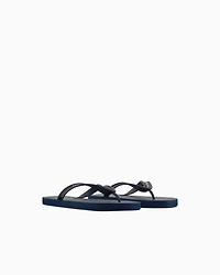 Armani Exchange - Rubber flip flops, Man, Navy Blue, Size: