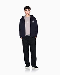 Armani Exchange - Logo hoodie, Man, Navy_blue, Size: