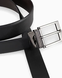 Armani Exchange - Genuine leather belt, Man, Black, Size: TU