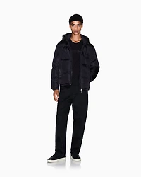 Armani Exchange - Padded down jacket with hood, Man, Black, Size: