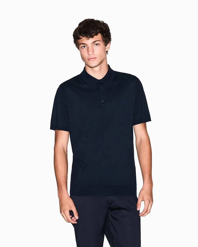 Pique polo shirt with contrasting details