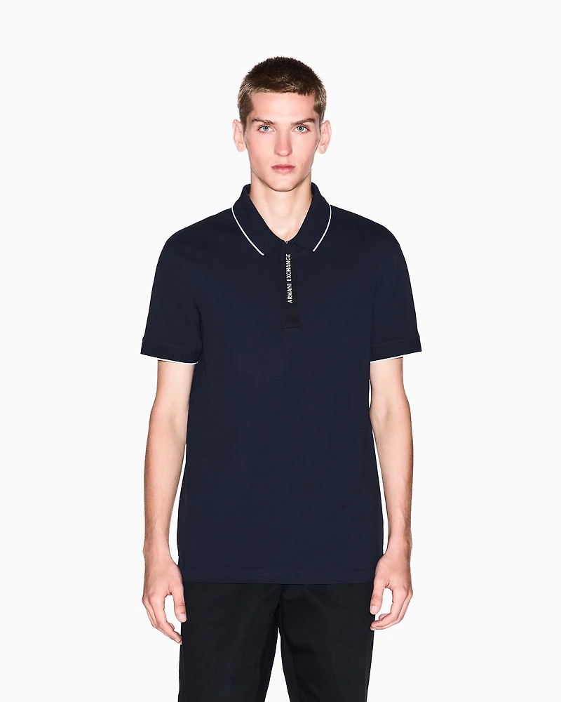 Regular fit polo with logo