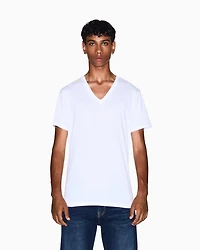 Armani Exchange - Slim fit T-shirt Pima cotton jersey, Man, White, Size: