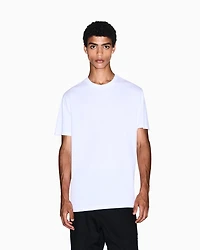 Armani Exchange - Regular fit T-shirt with logo, Man, White, Size: